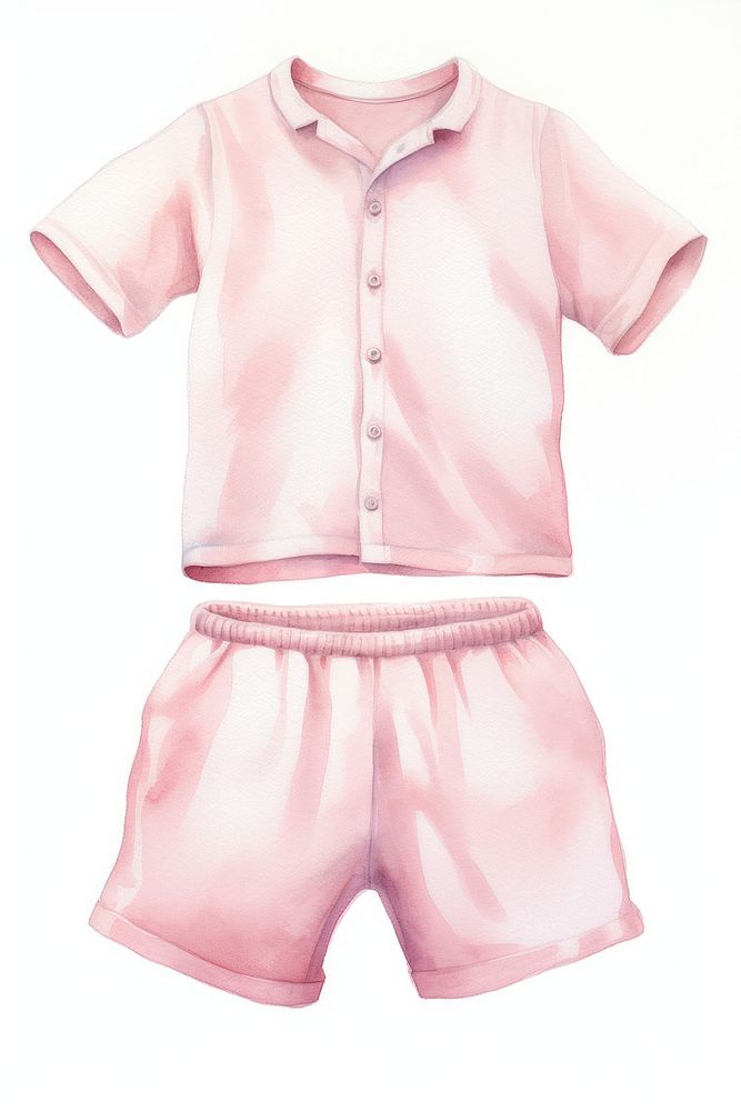 Pajamas sleeve shorts blouse. AI generated Image by rawpixel.