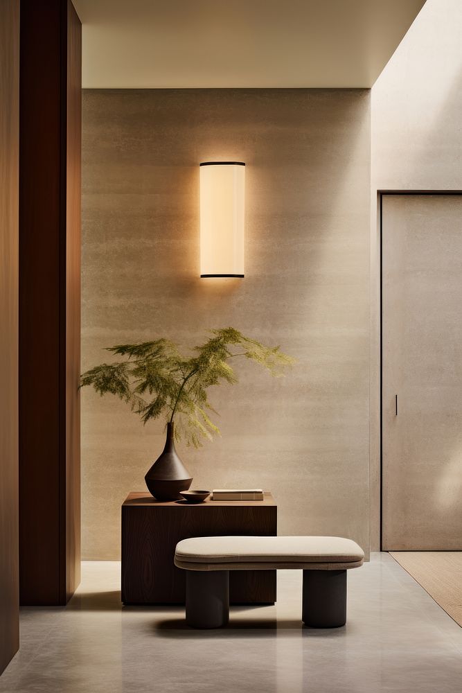 Entryway furniture lighting lamp. AI Premium Photo rawpixel