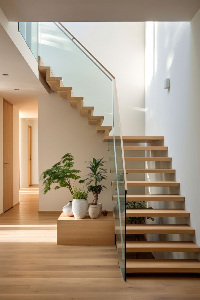 Entryway architecture staircase building. AI generated Image by rawpixel.