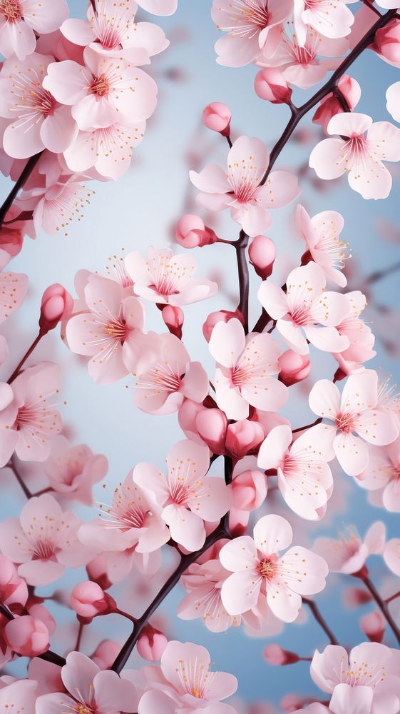 Blossom flower cherry plant. AI generated Image by rawpixel.