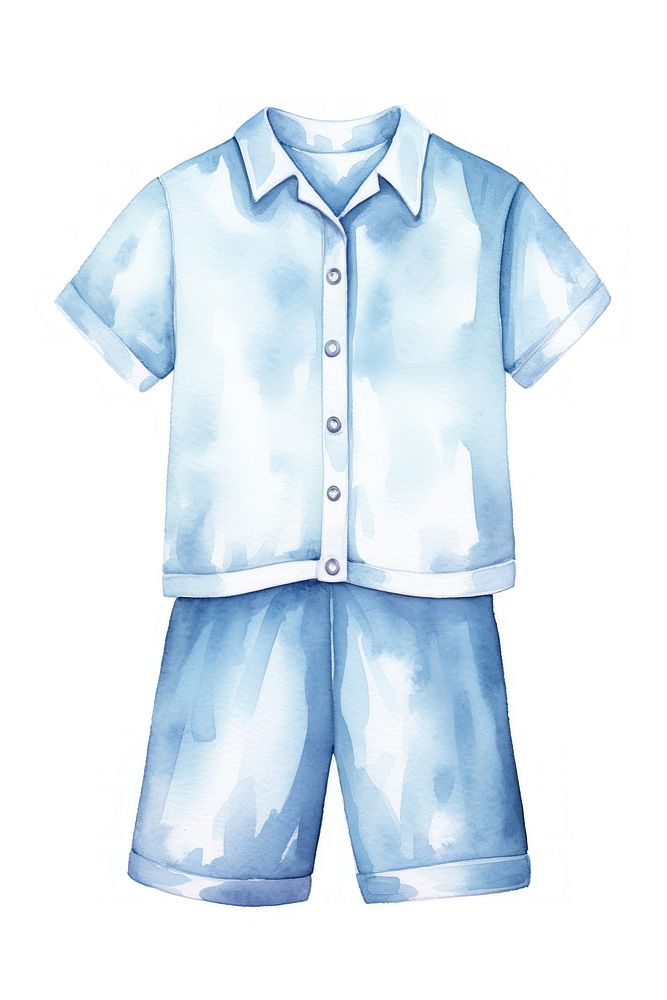 Shirt drawing pajamas shorts. AI generated Image by rawpixel.