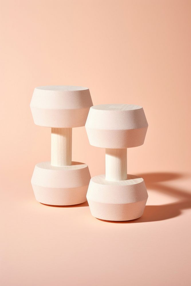 A pair of dumbbell lamp simplicity exercising. AI generated Image by rawpixel.
