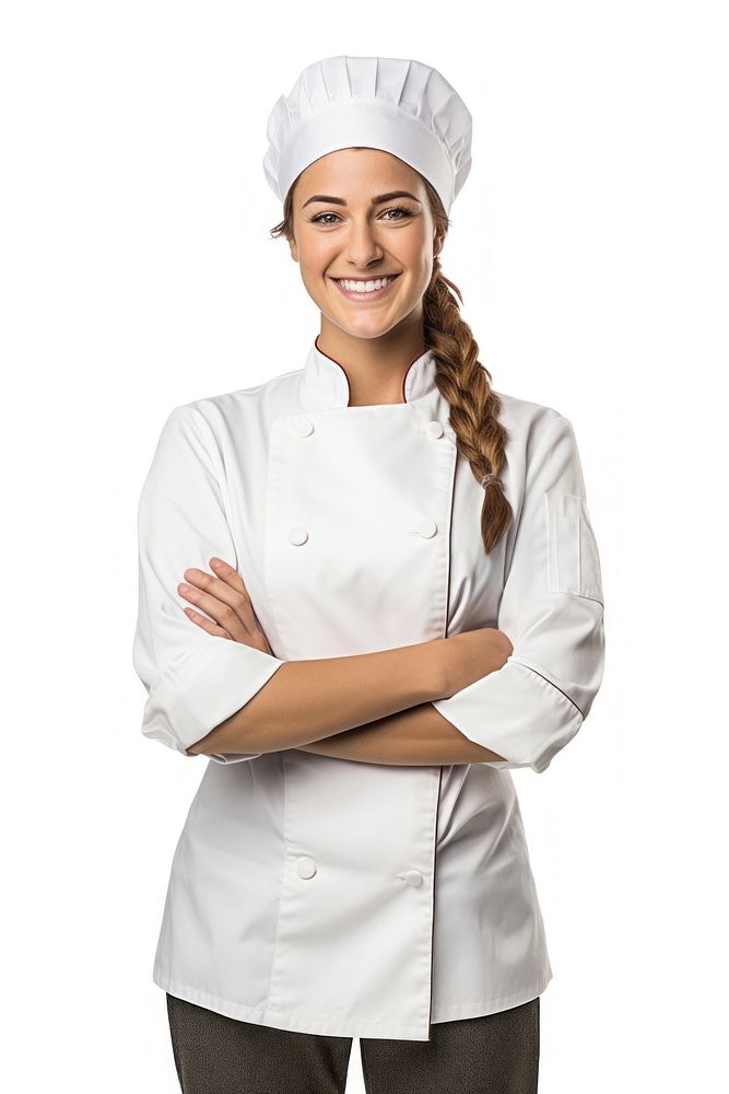 A female baker standing adult chef. AI generated Image by rawpixel.