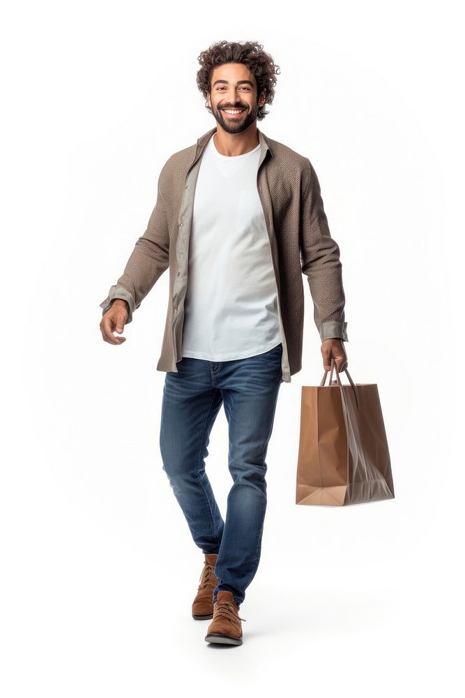 A male customer doing shopping bag handbag sleeve. AI generated Image by rawpixel.