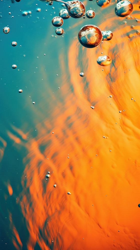 An orange reflection outdoors nature. AI generated Image by rawpixel.