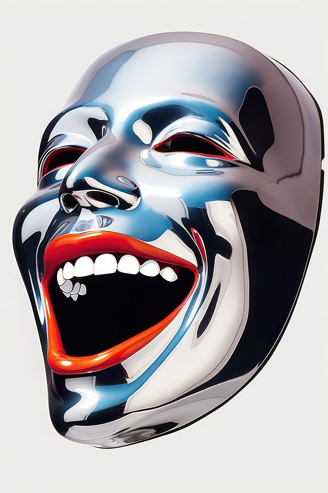 Smile mask drawing art disguise. AI generated Image by rawpixel.