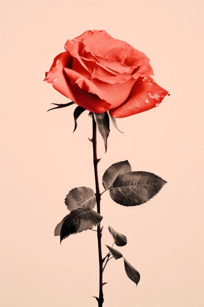 An Elegant French rose flower nature petal. AI generated Image by rawpixel.