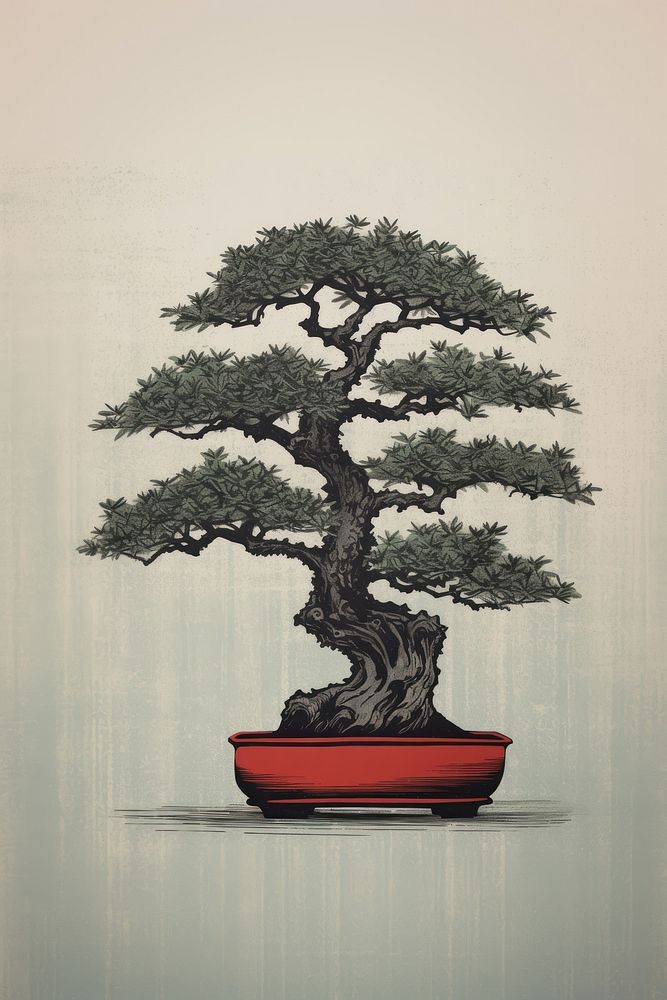 A little Bonsai bonsai nature plant. AI generated Image by rawpixel.