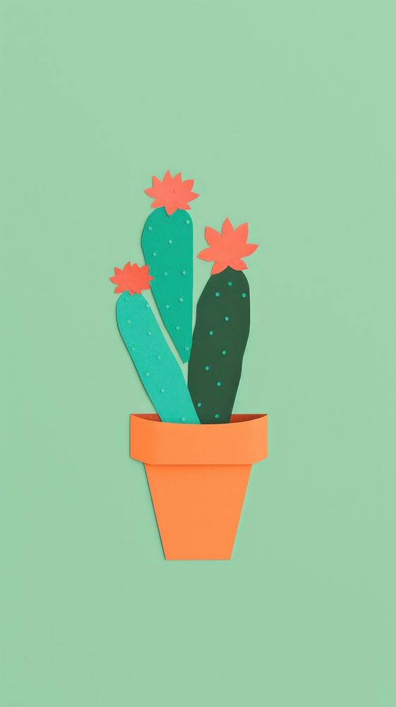 Illustration of cactus plant creativity houseplant. AI generated Image by rawpixel.