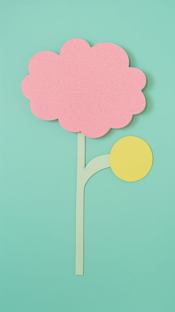 Speech bubble with flowers green confectionery creativity. AI generated Image by rawpixel.
