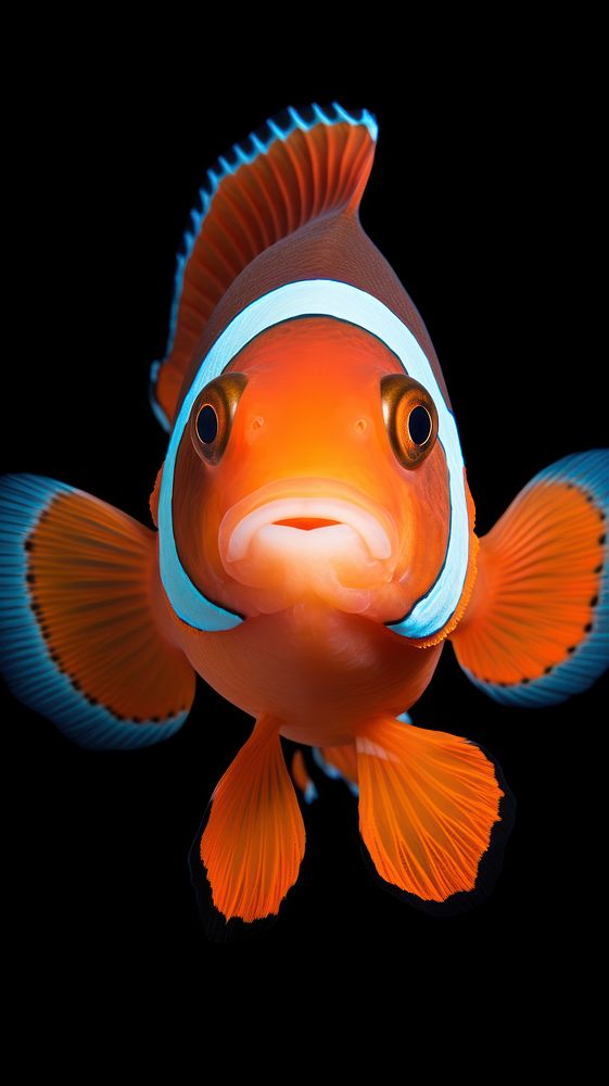 Clownfish animal pomacentridae pomacanthidae. AI generated Image by rawpixel.