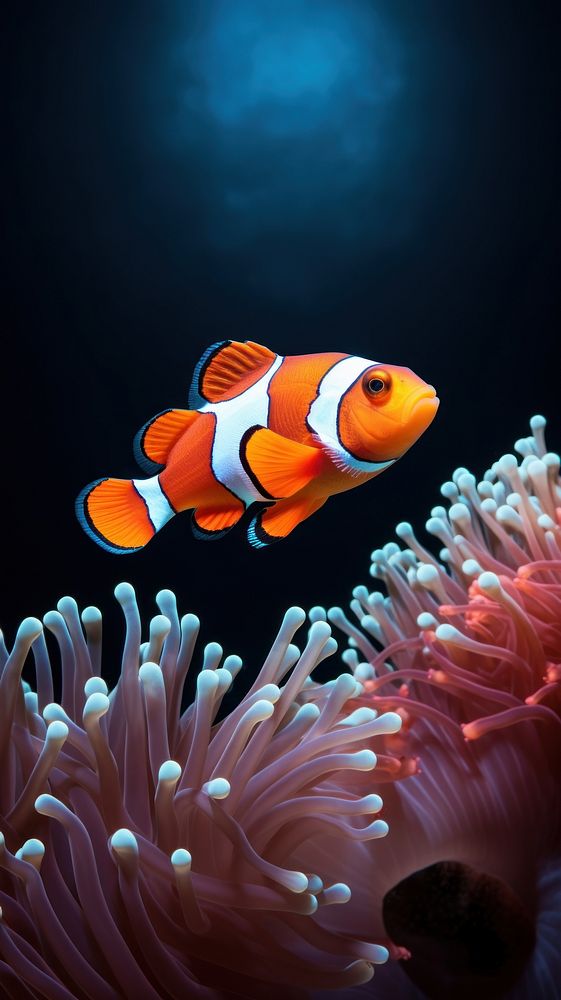 Clownfish animal nature ocean. AI generated Image by rawpixel.