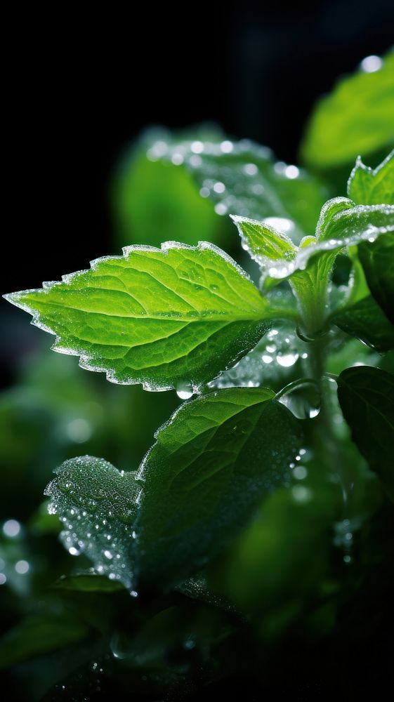 Green plant outdoors herbs leaf. AI generated Image by rawpixel.