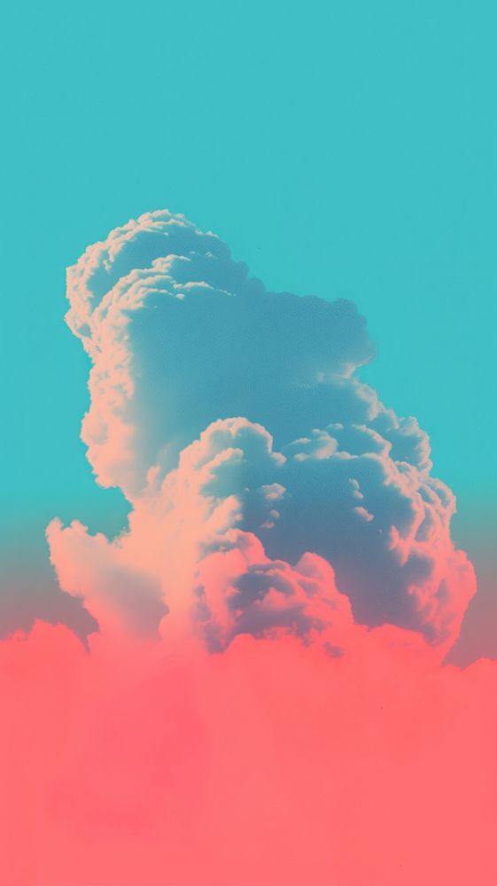 Minimal of sky outdoors nature cloud. AI generated Image by rawpixel.