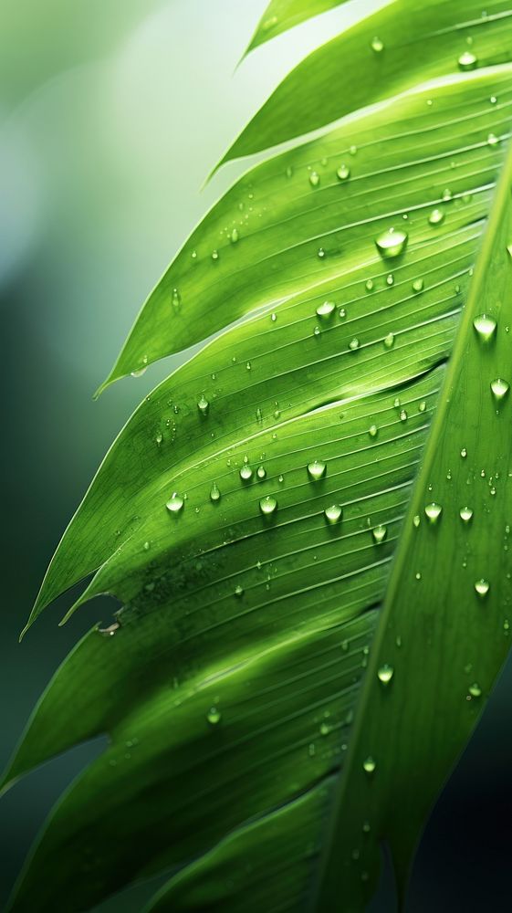 Tropical leaf backgrounds outdoors nature. AI generated Image by rawpixel.