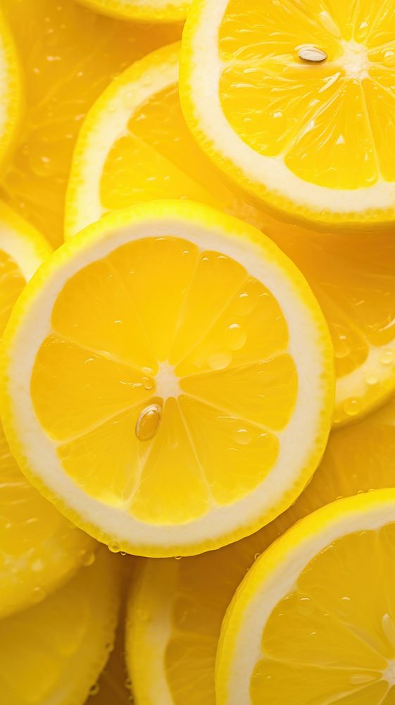 Lemon pieces backgrounds fruit plant. AI generated Image by rawpixel.