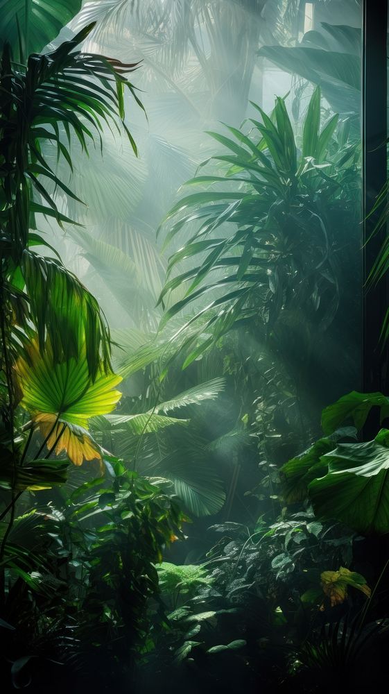Tropical vegetation outdoors tropics. AI generated Image by rawpixel.