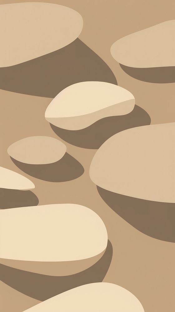 Stones stacked in the sand backgrounds abstract appliance. AI generated Image by rawpixel.