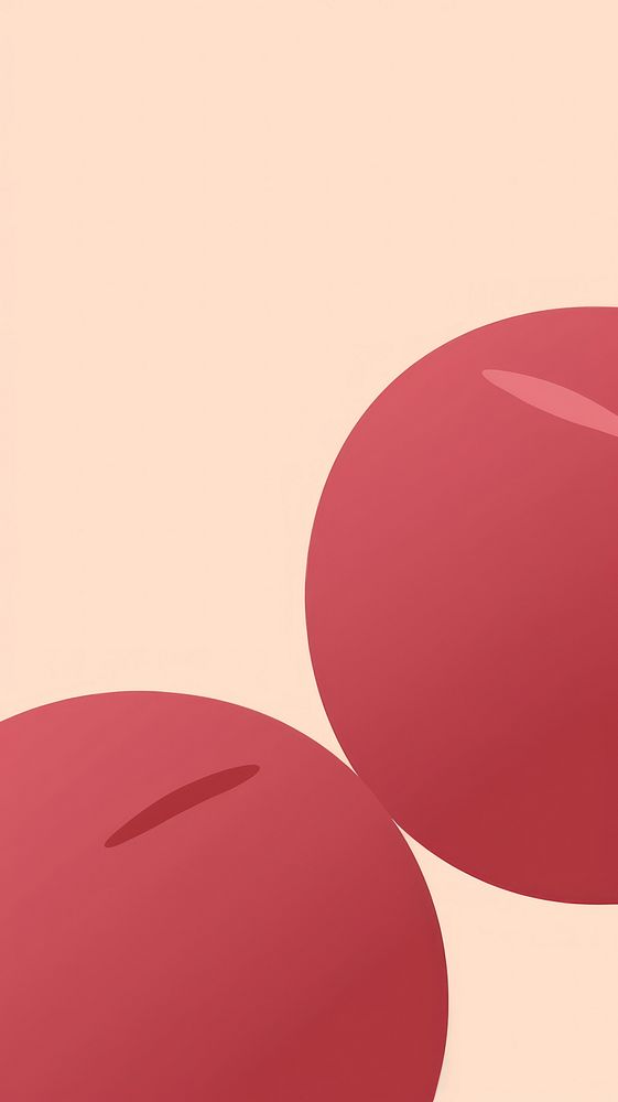 A two of cherry fruit backgrounds pink red. AI generated Image by rawpixel.
