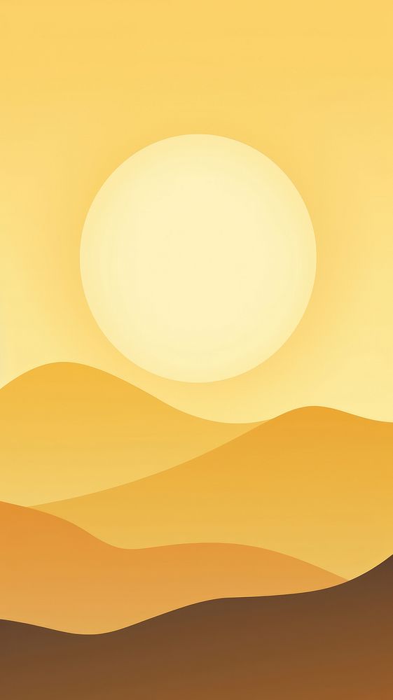 Minimal illustration of desert backgrounds outdoors nature. AI generated Image by rawpixel.