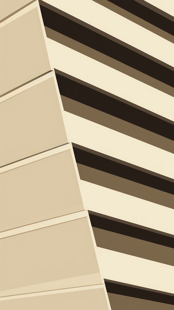 Modern architecture of the building backgrounds wall wood. AI generated Image by rawpixel.
