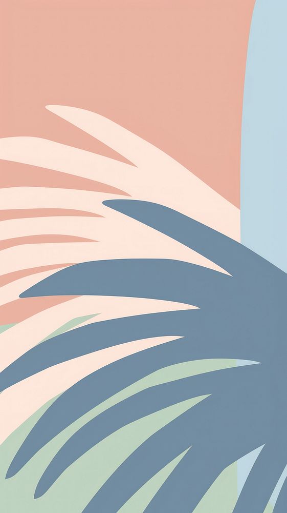 Palm tree backgrounds abstract blue. AI generated Image by rawpixel.