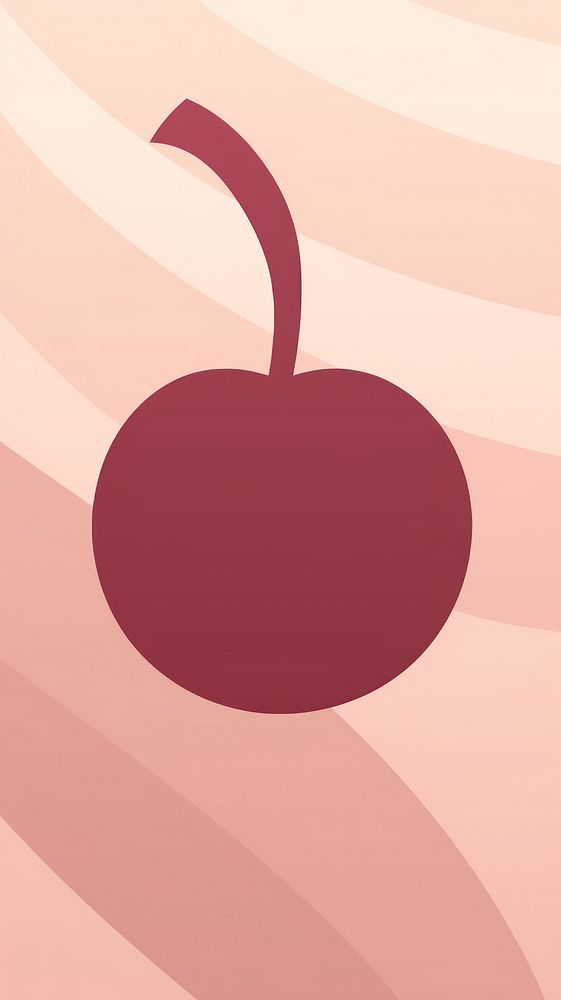 A cherry fruit backgrounds plant pink. AI generated Image by rawpixel.