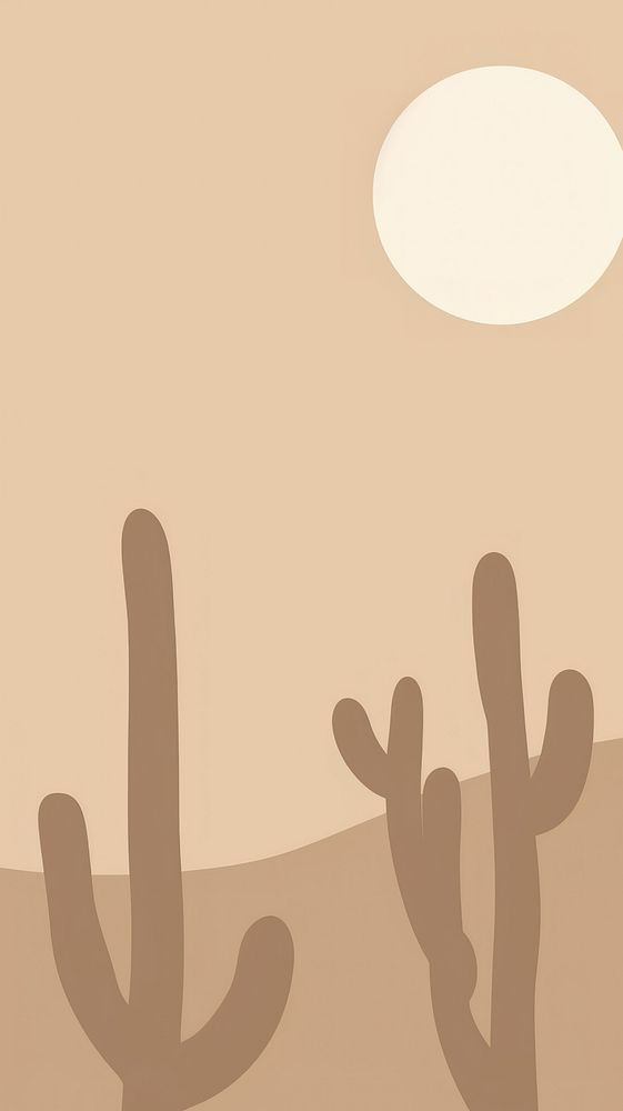 Moon Desert Cactus Boho cactus | Premium Photo Illustration - rawpixel