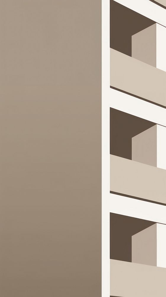 Modern architecture of the building with tree backgrounds wall city. AI generated Image by rawpixel.