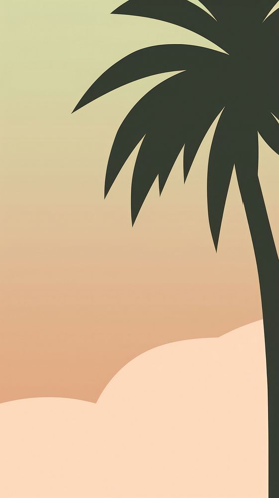 Palm tree backgrounds outdoors nature. AI generated Image by rawpixel.
