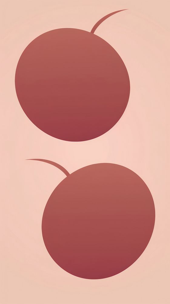 A two of cherry fruit pink red produce. AI generated Image by rawpixel.