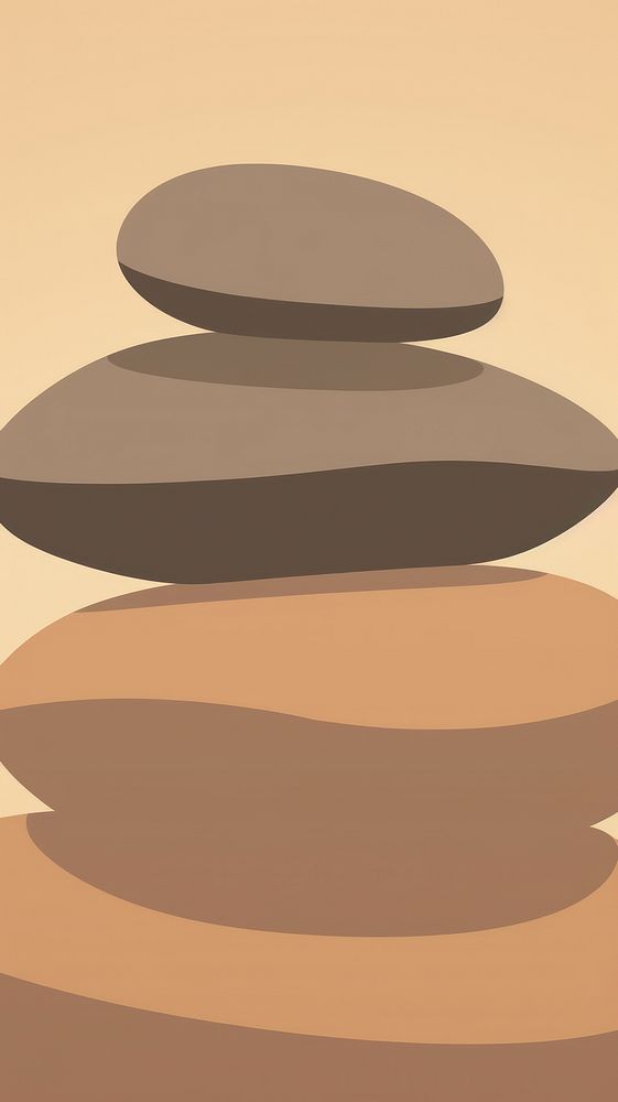 A stack of rocks sitting on top of each other backgrounds outdoors pebble. AI generated Image by rawpixel.