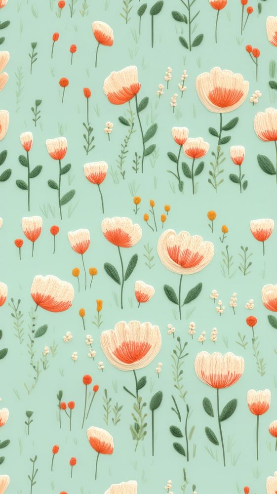 Bloom garden pattern backgrounds flower plant. AI generated Image by rawpixel.