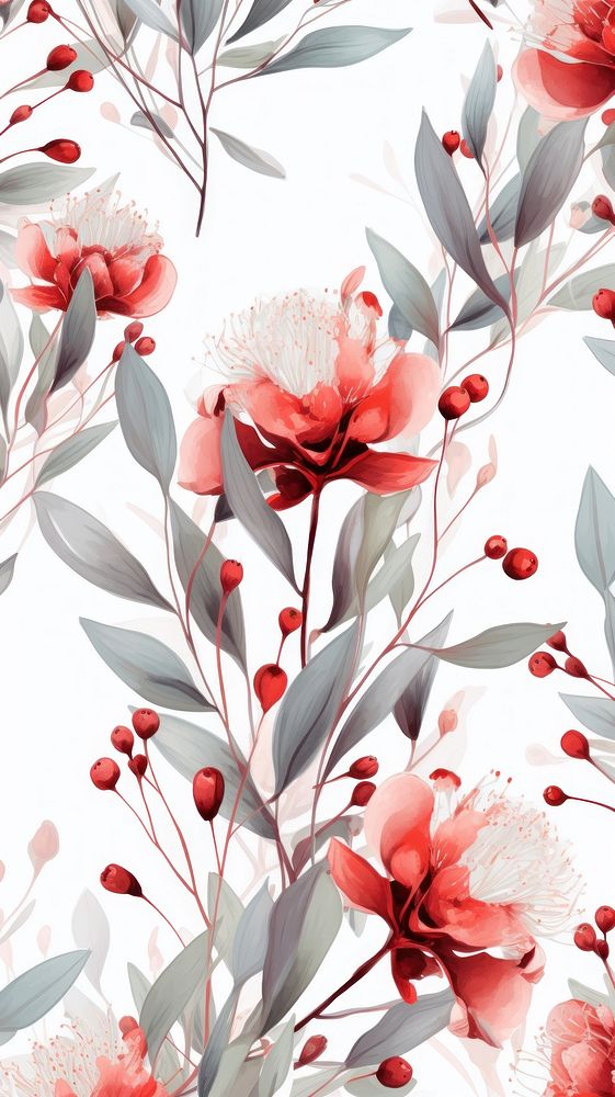 Flowers art backgrounds wallpaper. AI generated Image by rawpixel.