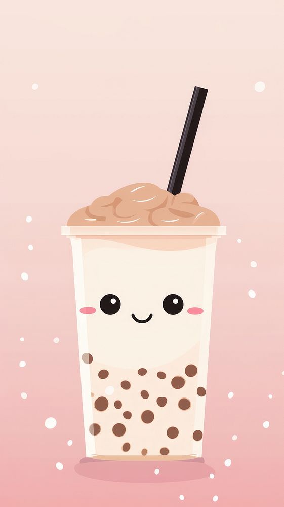 Milk tea drink refreshment disposable. AI generated Image by rawpixel.