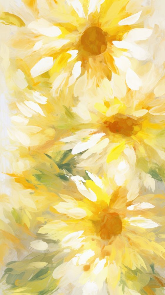 Sunflower pattern abstract painting nature. 