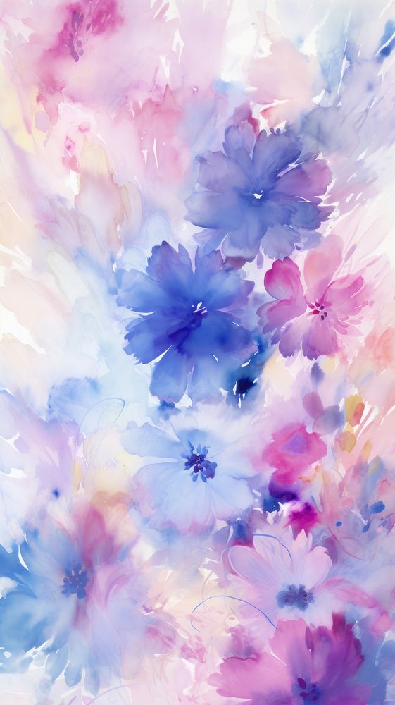 Flower pattern nature abstract painting