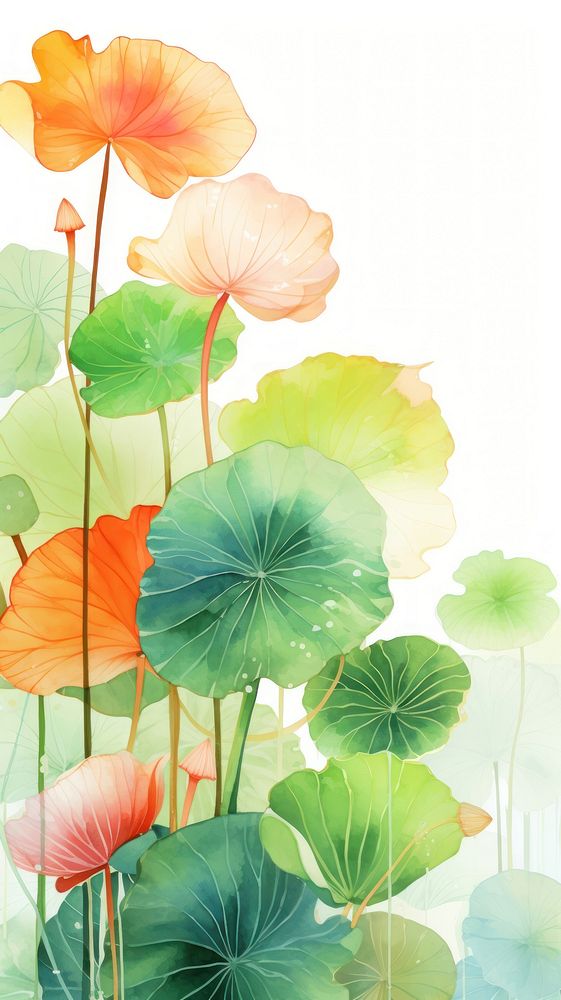 Floral and botanical flower leaf backgrounds. AI generated Image by rawpixel.