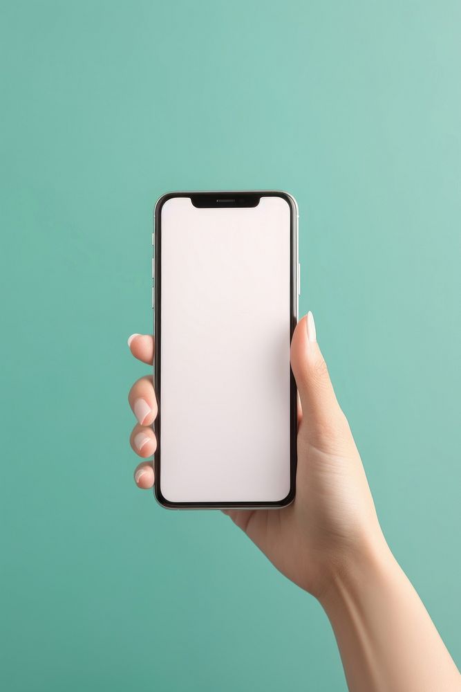 Smart phone with case holding hand electronics. AI generated Image by rawpixel.