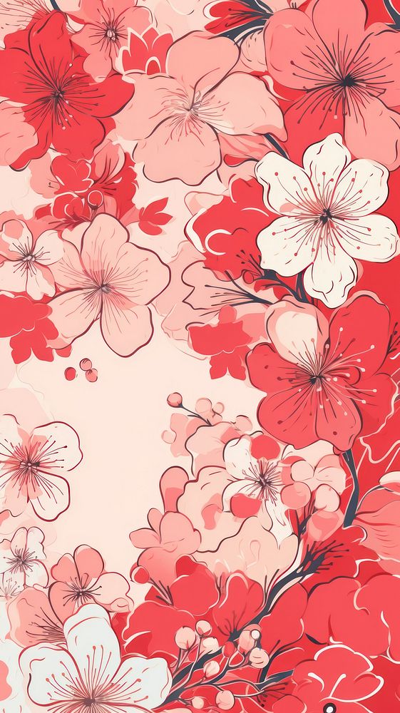 Flower background pattern backgrounds blossom. 