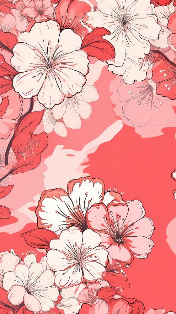 Flower background pattern backgrounds petal. AI generated Image by rawpixel.