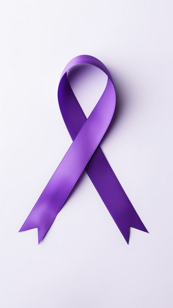 Purple ribbon cancer symbol transportation lavender. AI generated Image by rawpixel.