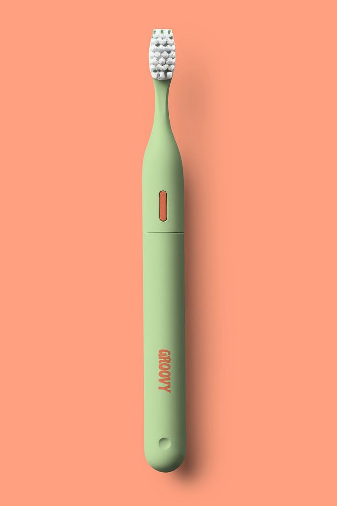 Electric toothbrush mockup psd