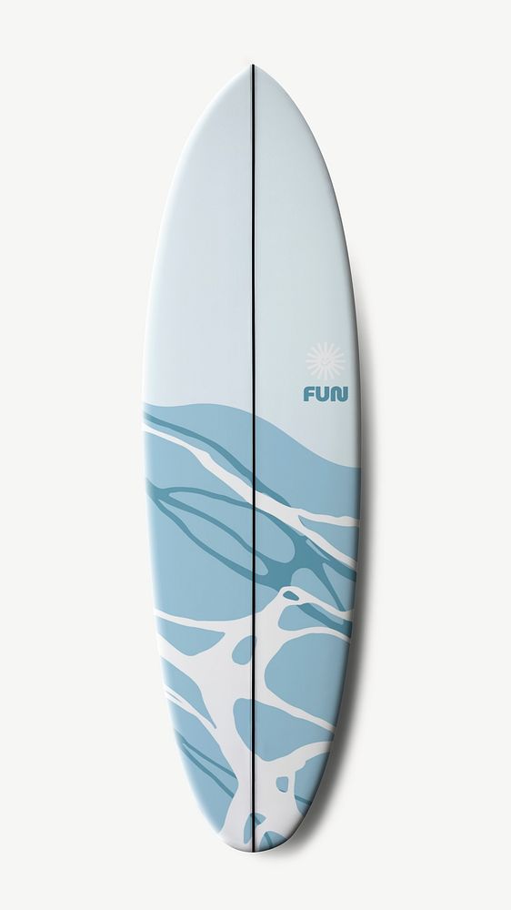 Surfboard mockup, surfing equipment  psd