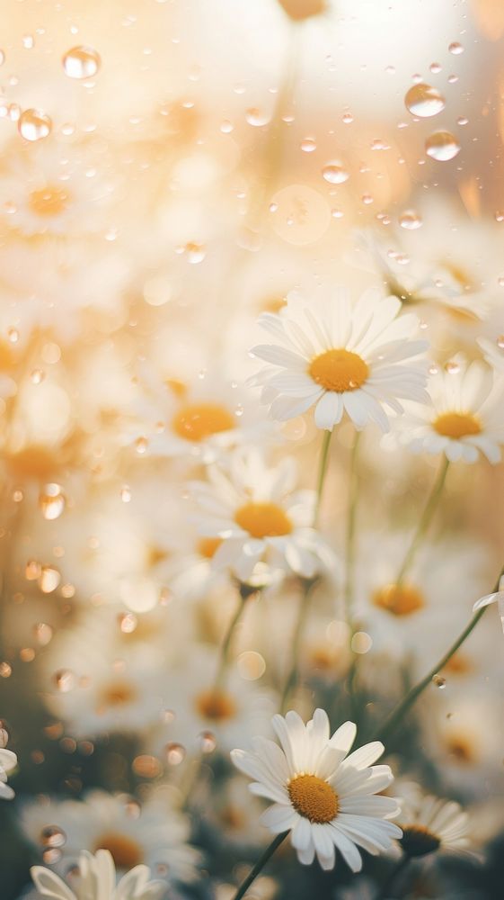 Daisies sunlight outdoors blossom. AI generated Image by rawpixel.