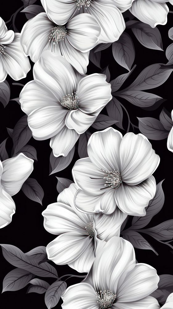 Spring flowers pattern petal plant. AI generated Image by rawpixel.