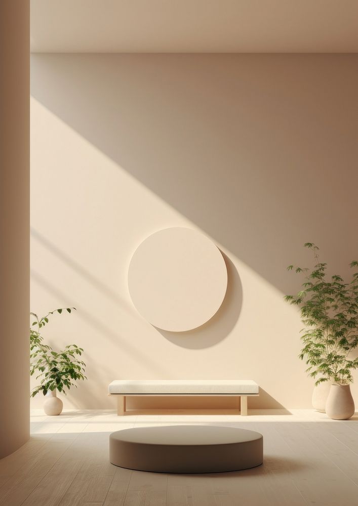 Wellbeing architecture furniture plant. AI generated Image by rawpixel.