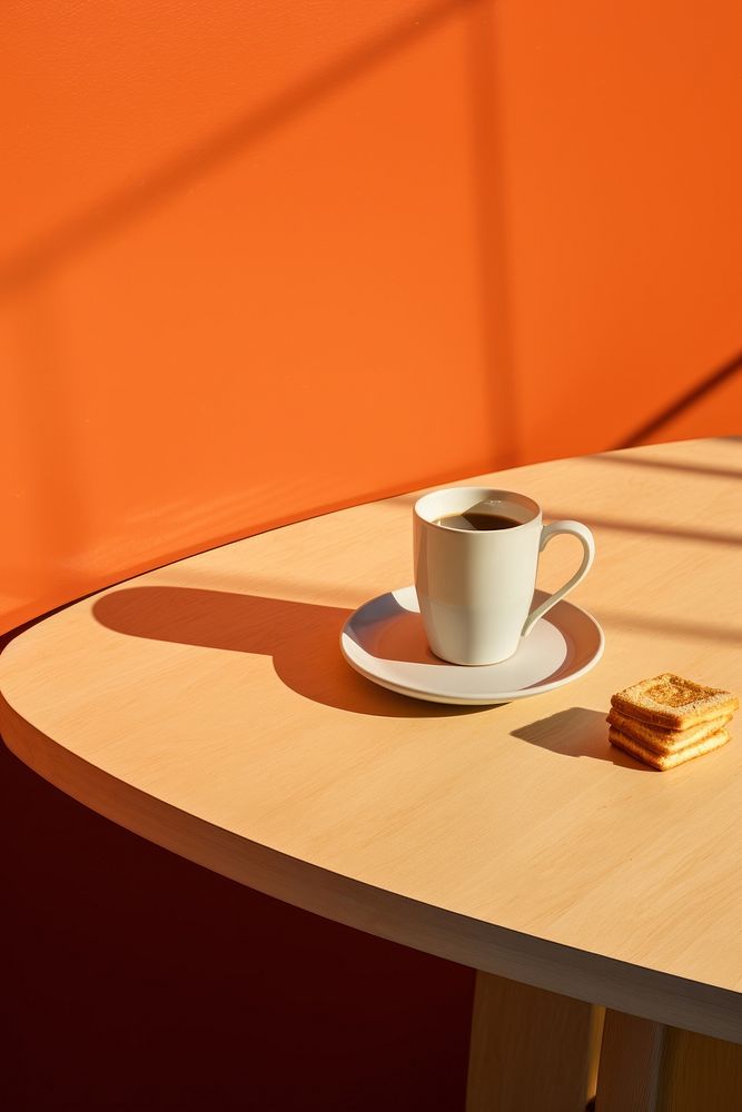 Morning breakfast table furniture saucer. AI generated Image by rawpixel.