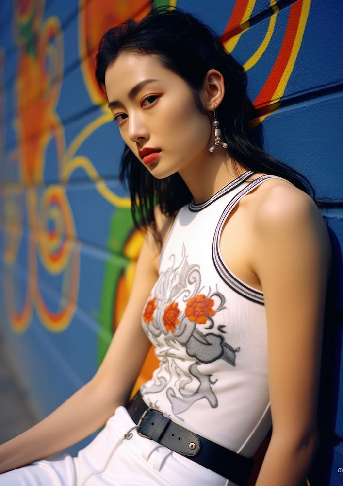Thai young woman fashion adult white. AI generated Image by rawpixel.