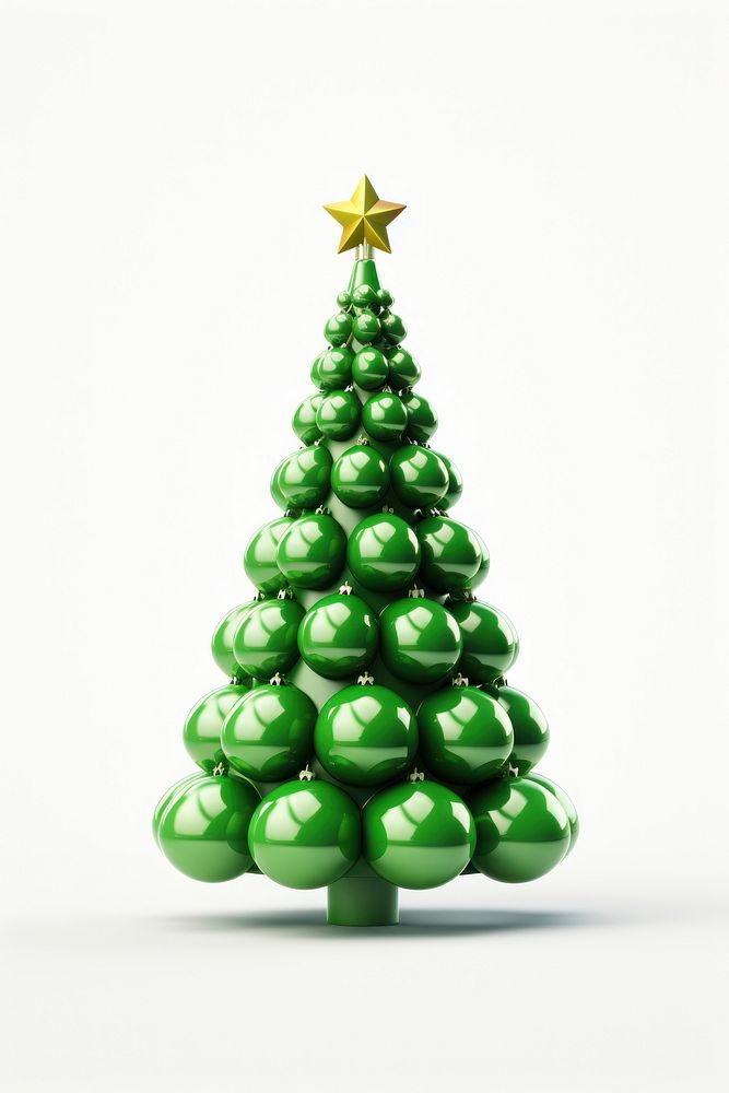 Christmas tree figure white background celebration decoration. AI generated Image by rawpixel.